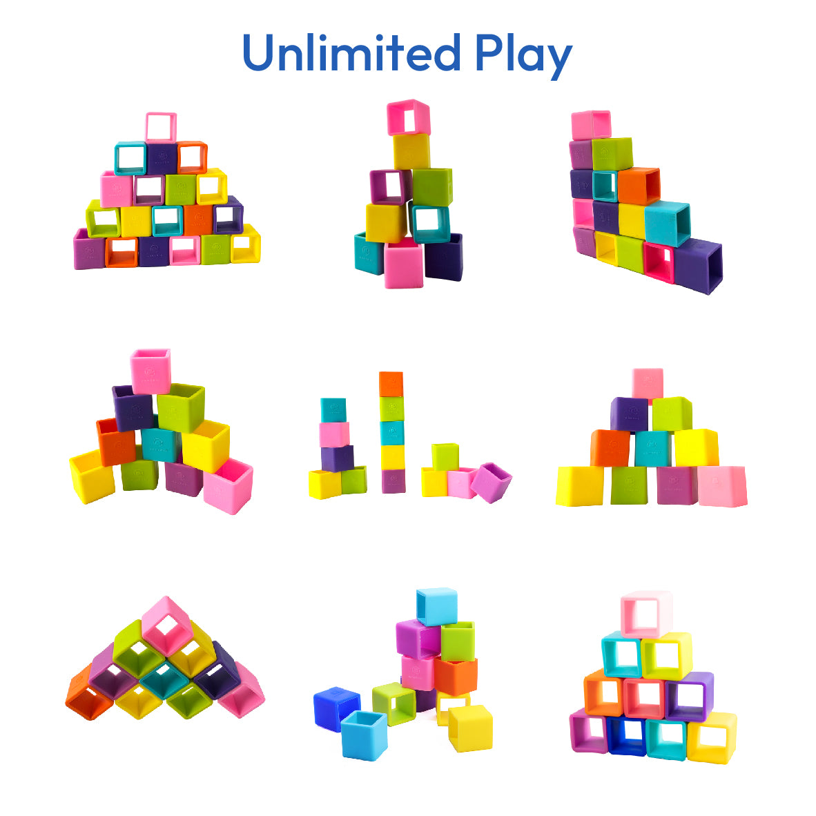 Soft Silicone Cube-the-Builder