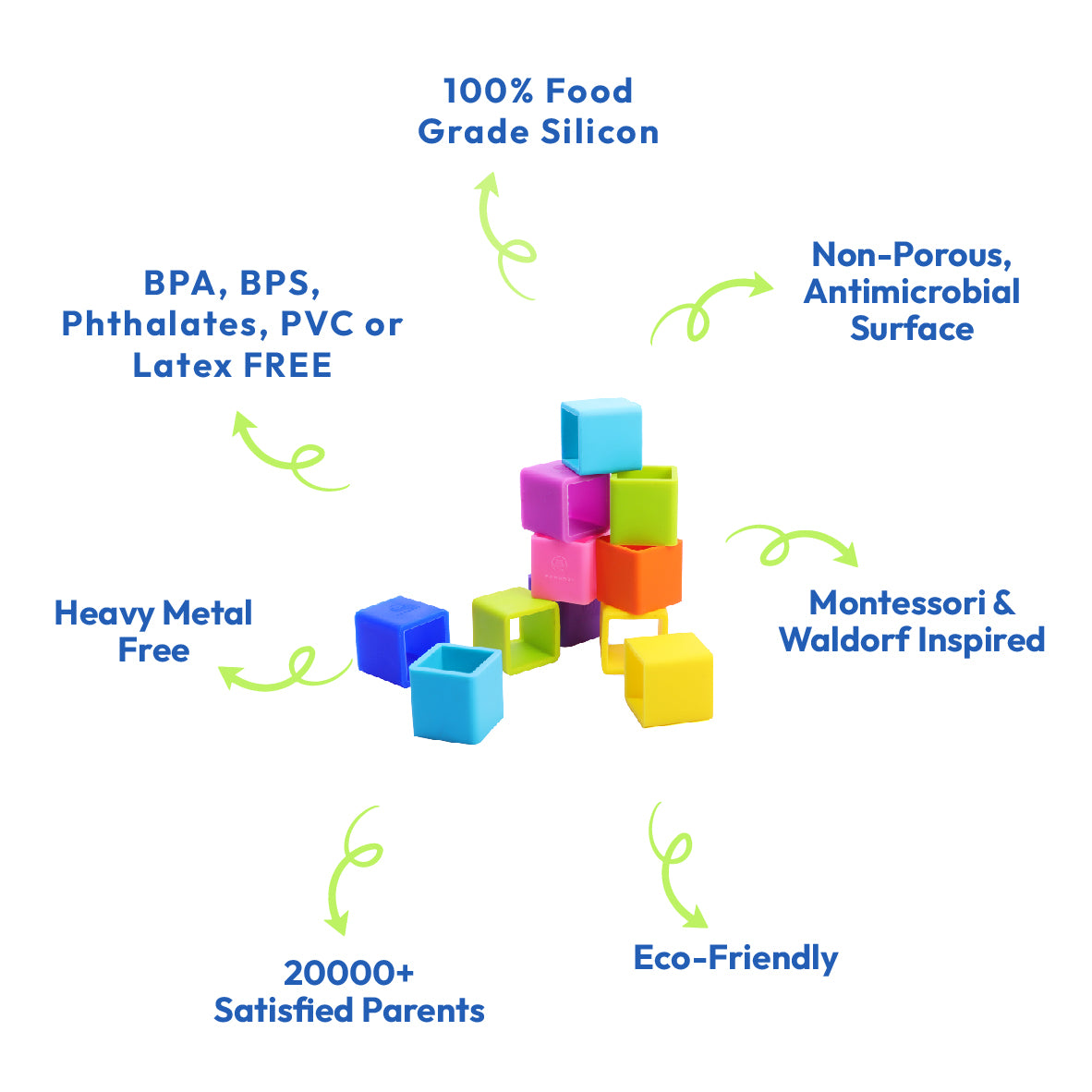 Soft Silicone Cube-the-Builder
