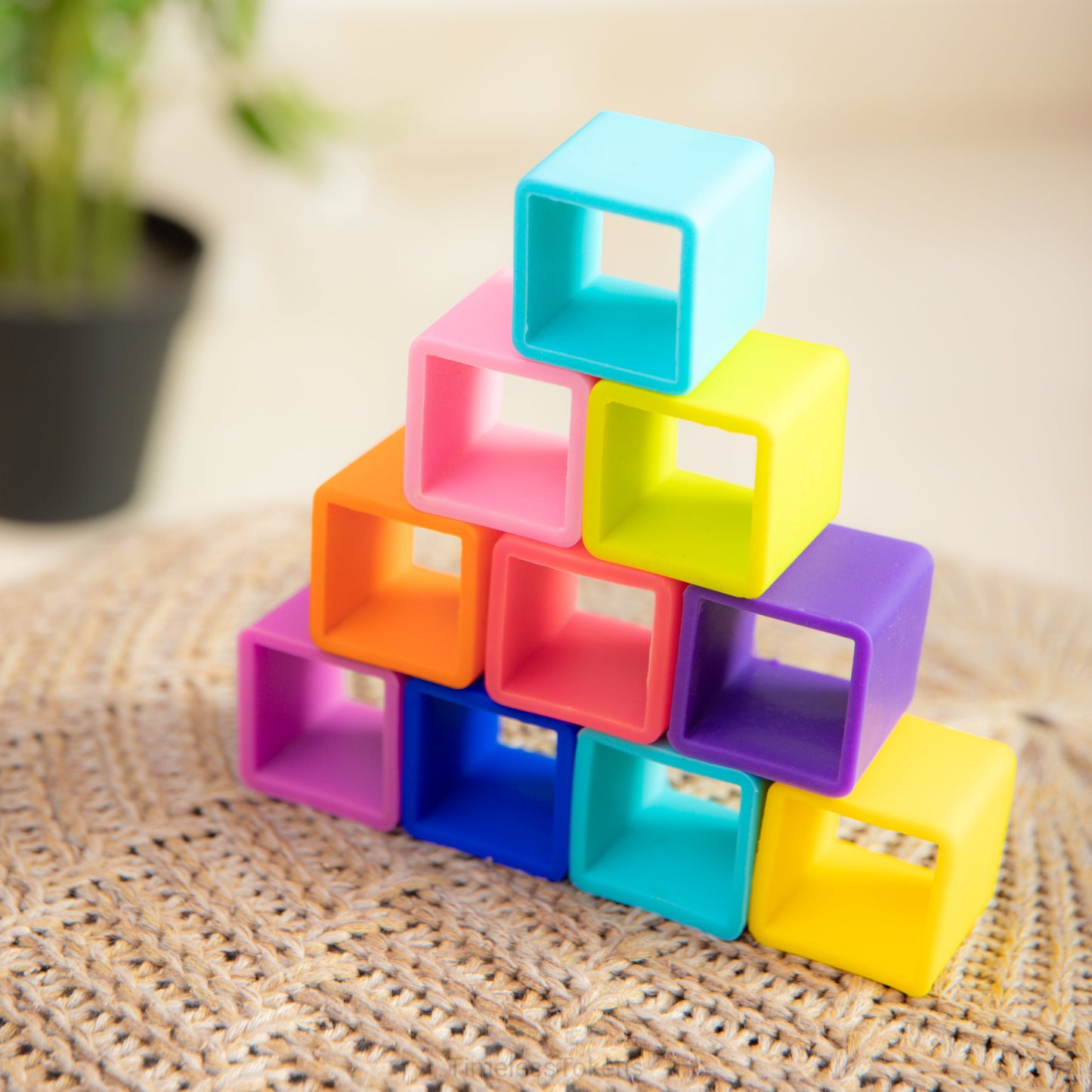 Soft Silicone Cube-the-Builder