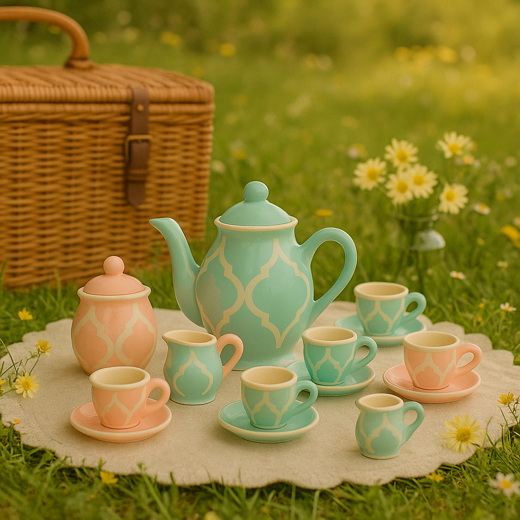 13 Piece Ceramic Tea Party Set