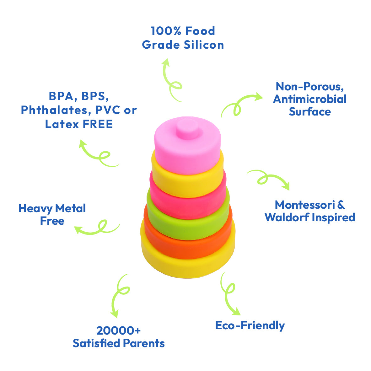 Soft Silicone Ring Stacker