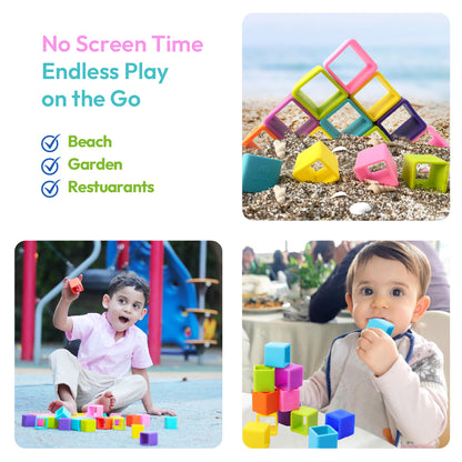 Soft Silicone Cube-the-Builder