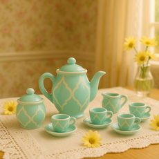 13 Piece Ceramic Tea Party Set