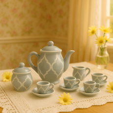 13 Piece Ceramic Tea Party Set