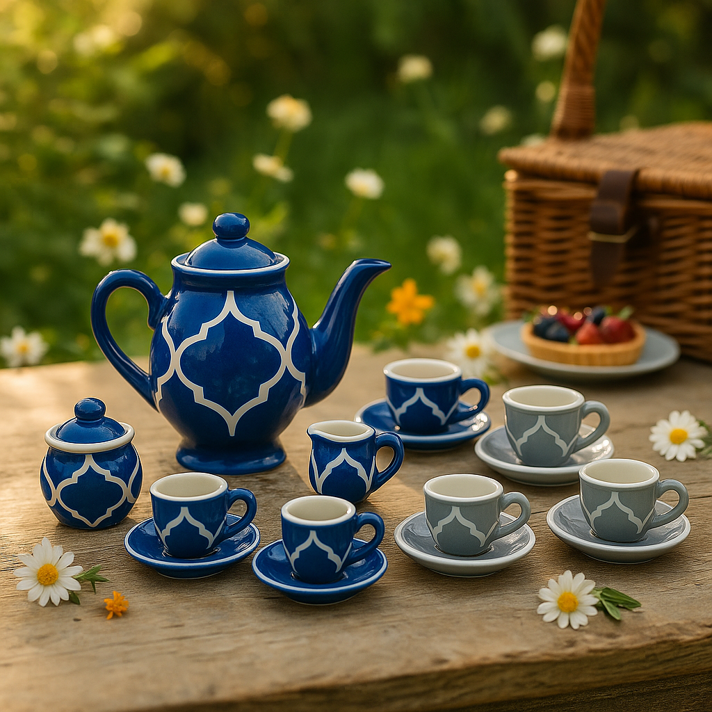 13 Piece Ceramic Tea Party Set