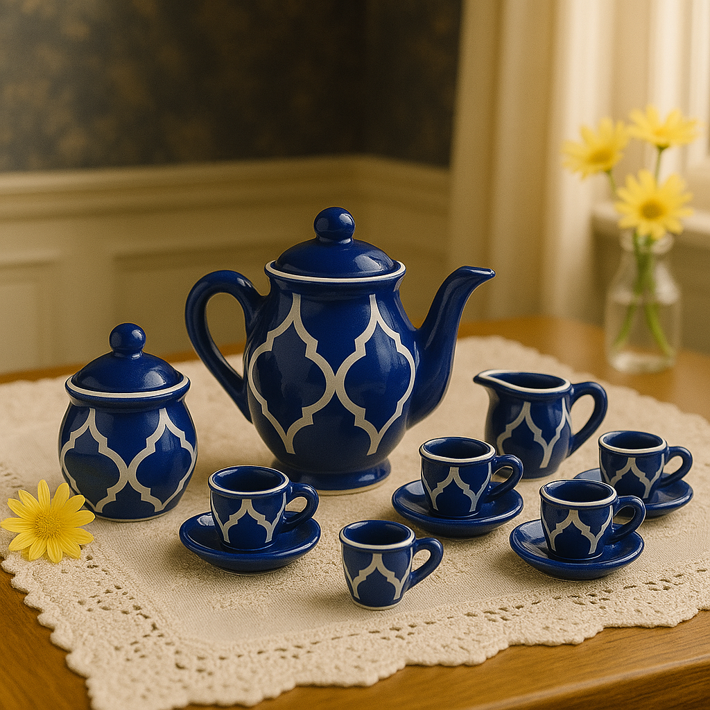 13 Piece Ceramic Tea Party Set